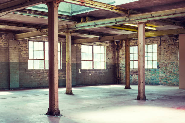 istock Empty warehouse office or commercial area, industrial background 838795736