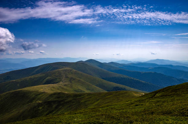 istock Background landscape with Ukrainian Carpathian Mountains in the Pylypets 838803730