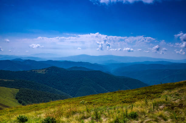 istock Background landscape with Ukrainian Carpathian Mountains in the Pylypets 838804664