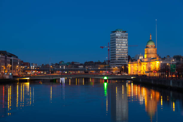 istock Buildings at the Liffey riverbank 838811250