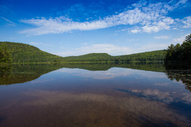 Mauricie national park, morning reflection
