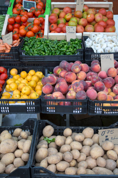 istock Potatoes, Peaches, Pepperes, Mushrooms and Tomatoes 838844238