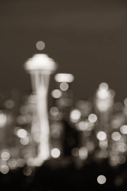Seattle, Washington, U.S.A-  May 8, 2022: Seattle Center is a popular tourist destination where people enjoy many cultural amenities and viewing the Space Needle.