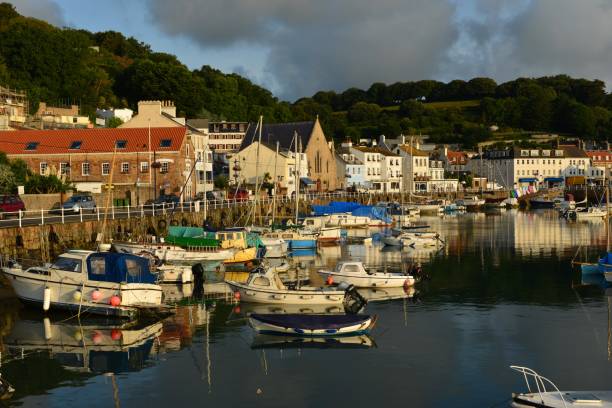istock St Aubin harbour, Jersey, U.K. 838874350