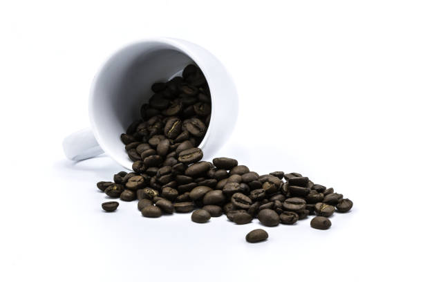 istock coffee beans in a coffee cup on white background 838876230