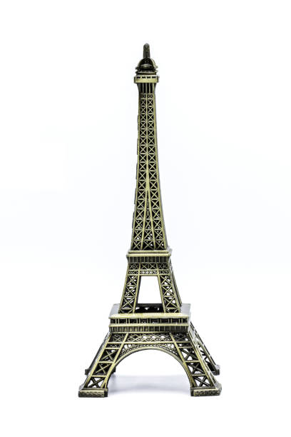 istock Souvenir Model of the Eiffel Tower on White Background 838876474