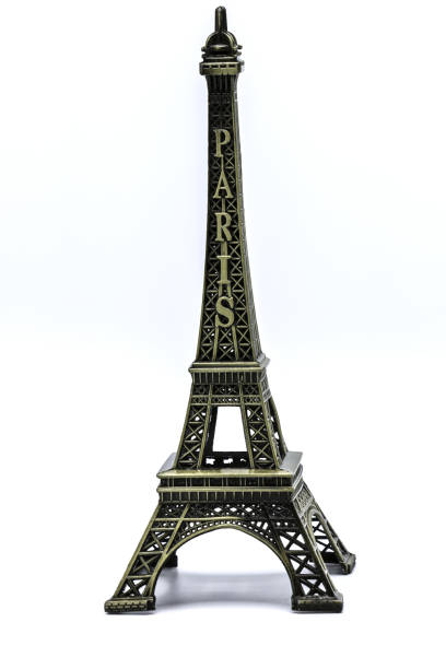 istock Souvenir Model of the Eiffel Tower on White Background 838880070
