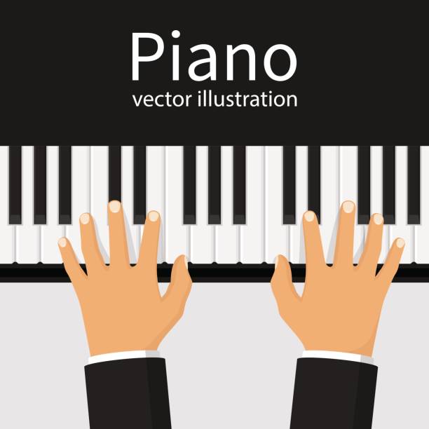 Cartoon Of The Piano Keys Illustrations, Royalty-Free Vector Graphics &  Clip Art - iStock