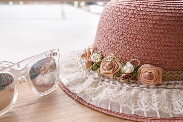 istock pink lady's hat with flowers decoration 838895028