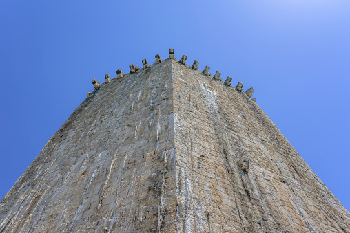 The fortress stone ancient tower. Trogir, Croatia
