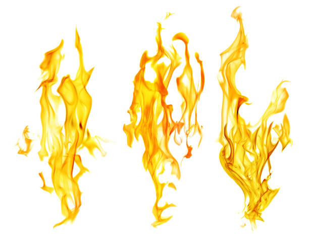 istock set of orange fire sparks on white background 838909894
