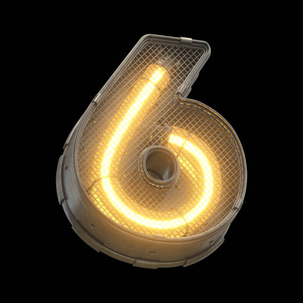 istock Metallic futuristic font 838911980