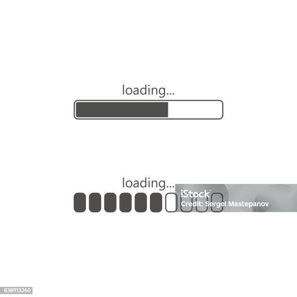 Loading Icon Isolated On White Background Stock Illustration - Download Image Now - Blank, Computer, Computer Graphic