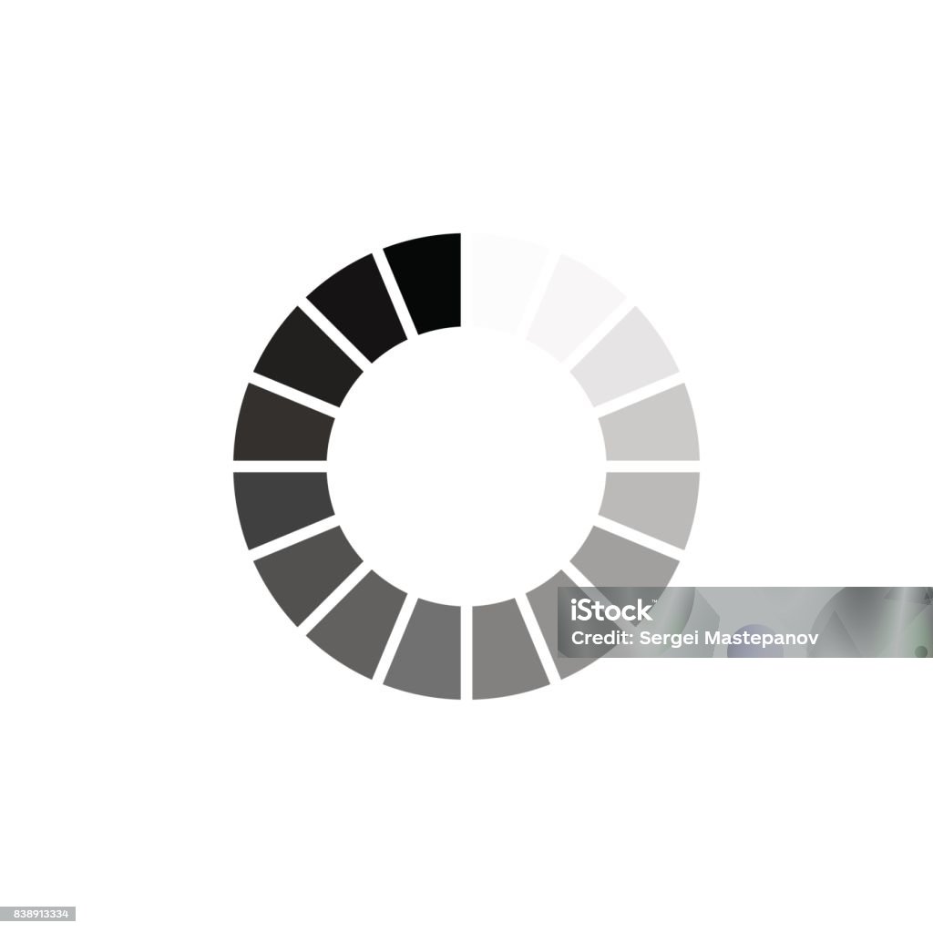 Indicator for loading progress. Loading icon Blank stock vector