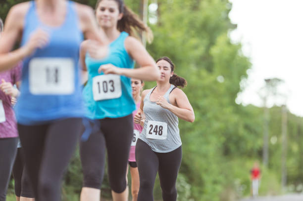 istock Breast cancer fundraiser run 838913520