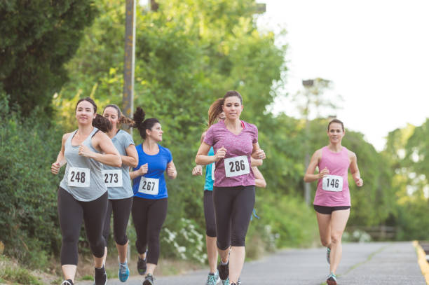 istock Breast cancer fundraiser run 838913536