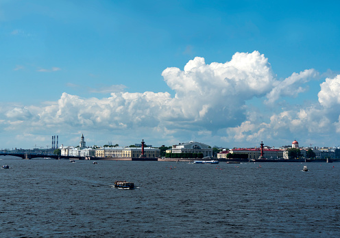 View over the River Neva in St Petersburg, Russia