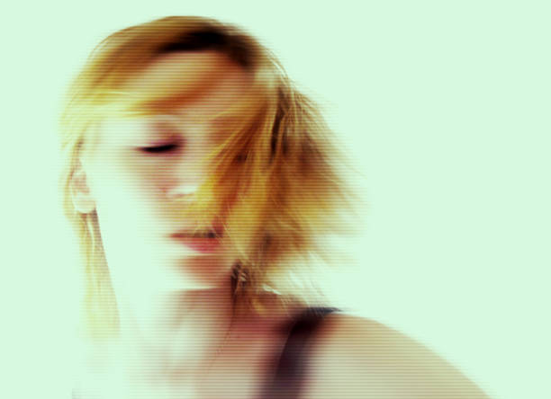 istock Image of young woman in motion 838914028
