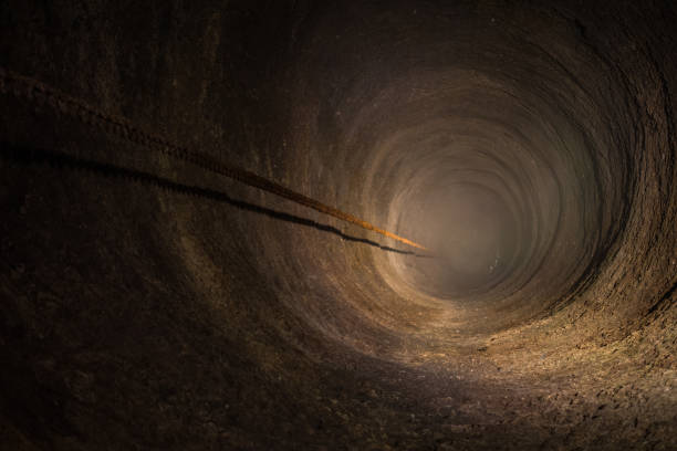 istock The hole of an ancient stone well 838923820