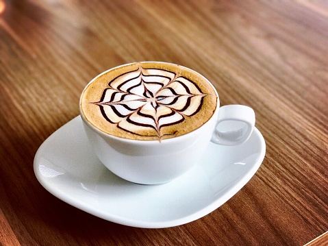 Cup of latte art