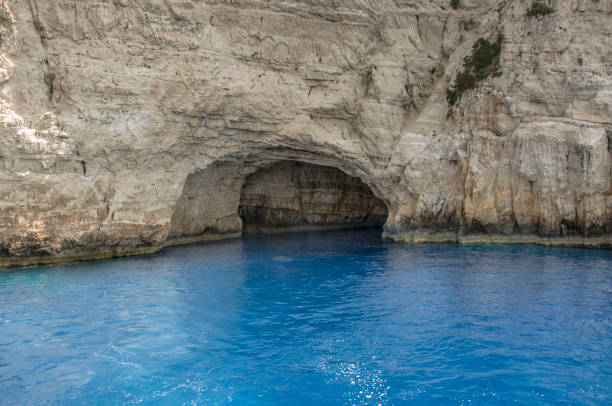 istock Ortholithos Cave, Paxos, Ionian Sea, Greece 838932098