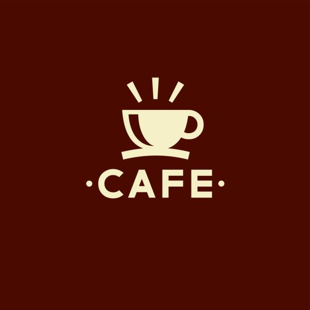 ilustraciones, imágenes clip art, dibujos animados e iconos de stock de vector emblema de cafe. taza de icono de café - coffee coffee break cup break