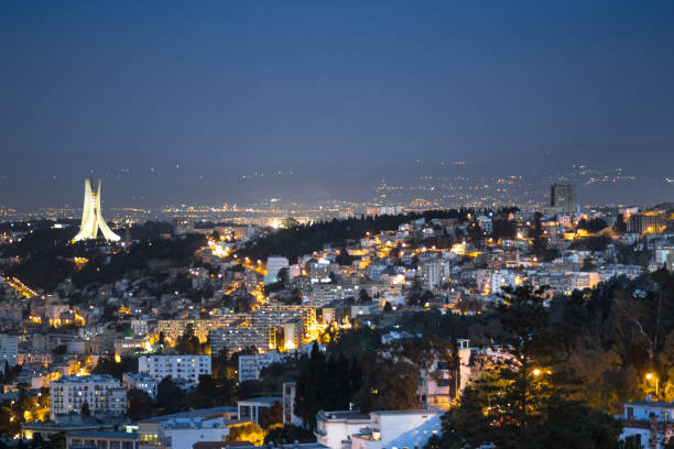 Alger by night Algiers by night algeria stock pictures, royalty-free photos & images