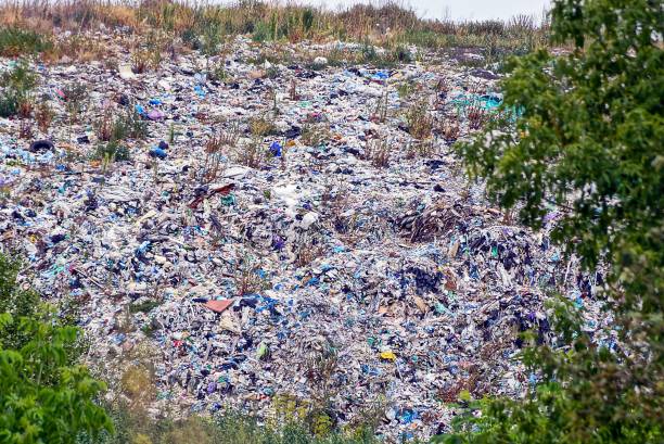 istock Pile of garbage on the slope 838959178