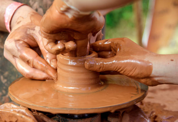 istock Ukrainian traditional handmade ceramic pots 838969206