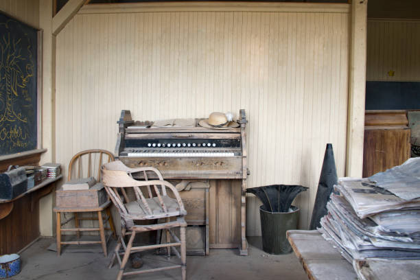 istock Schoolhouse room interior, Bodie, California 838979486
