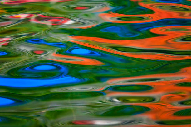 istock Autumn colours reflected in rippled lake 838990404