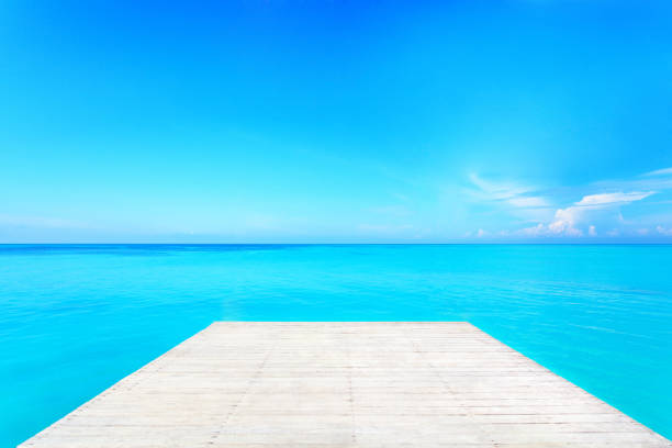 istock Wooden deck towards dreamlike landscape 838996786
