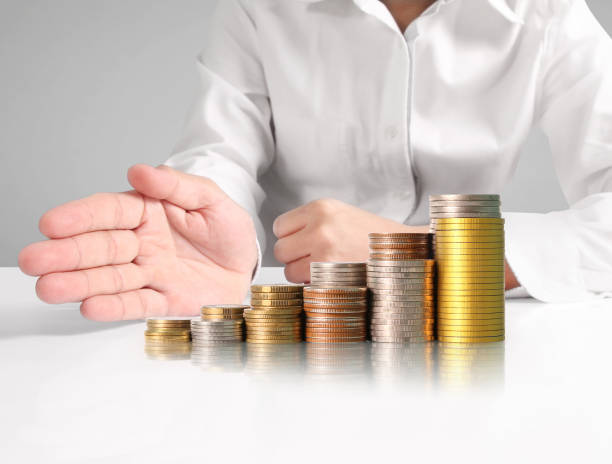 istock Hand human hand putting coin to money 838999626