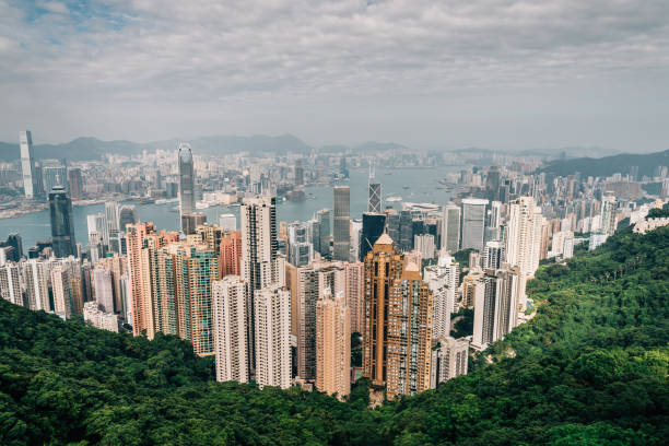 istock Landscape view from The Peak,Hong kong 839029238