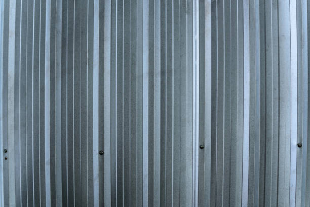 istock silver metal sheet wall, aluminium corrugate wall. 839033090