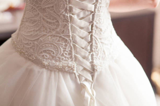 istock Wedding dress with lacing 839037276