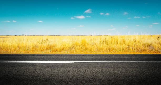 Asphalt road on Westen Australia .