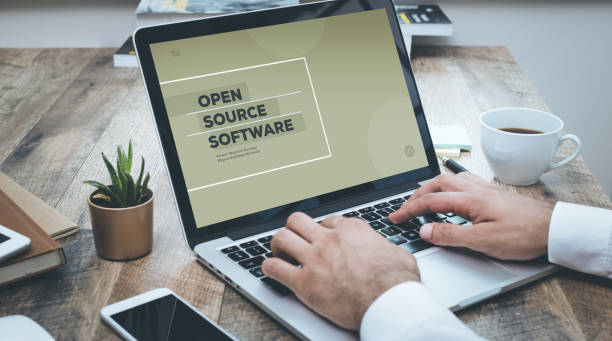 OPEN SOURCE SOFTWARE CONCEPT stock photo