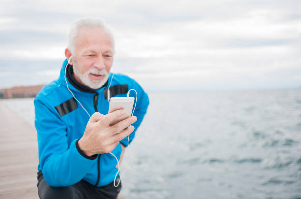 istock Man jogging near sea 839066274