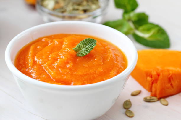 istock Homemade pumpkin puree 839073336