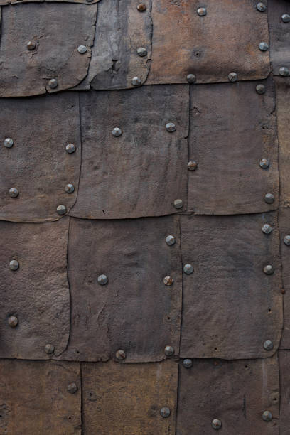 istock The old iron wall of a building 839088168