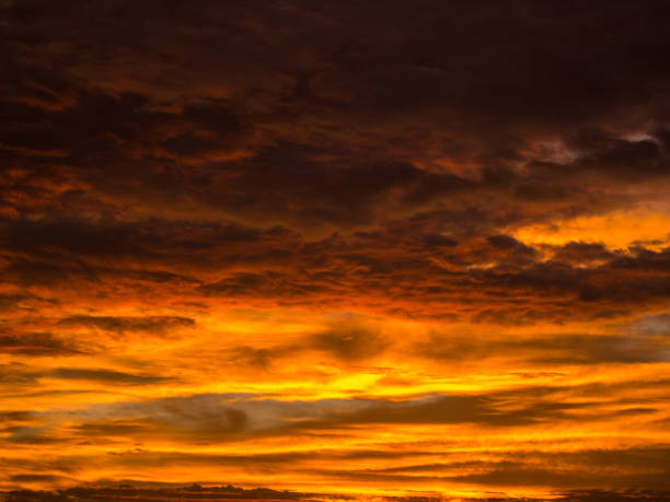 istock Golden Yellow Mixed with Gray Clouds 839089828