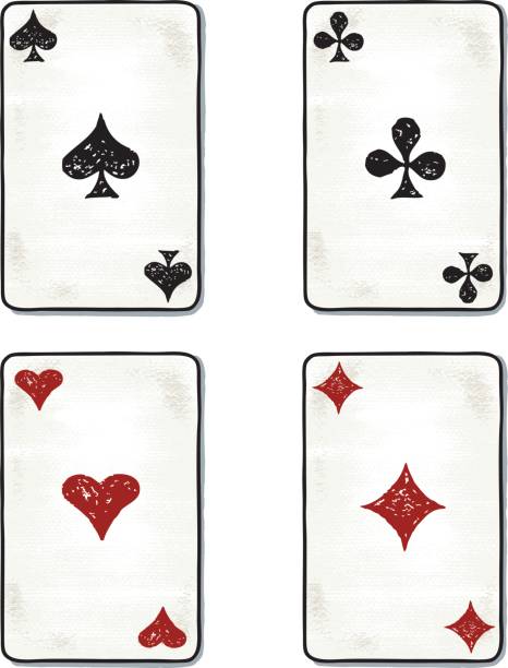 istock Hand drawings of the aces cards 839104116