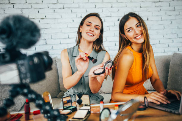 istock Vloggers reviewing make-up products 839109036