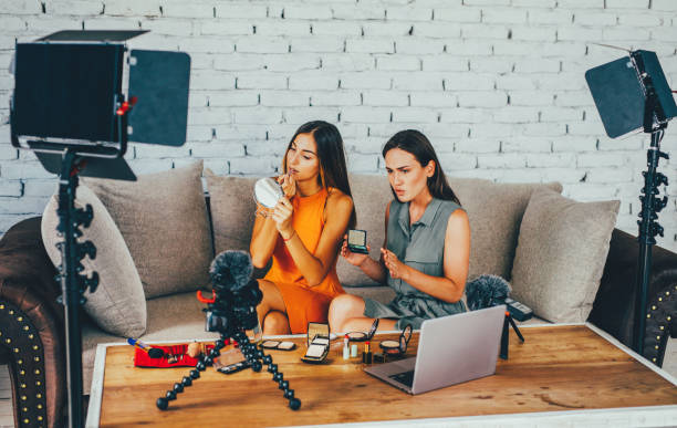 istock Vloggers reviewing make-up products 839109060