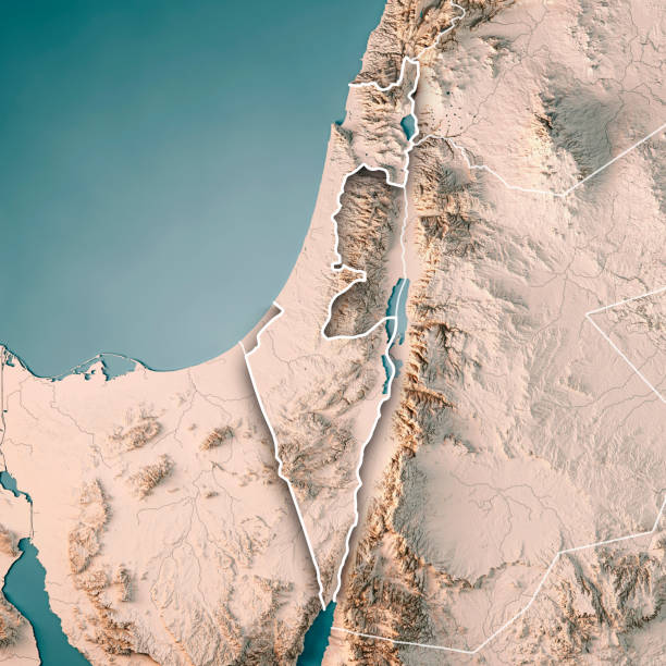 istock Israel Country 3D Render Topographic Map Neutral Border 839111276