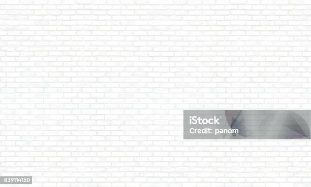 Brick Wall Texture For Your Design Background Stock Photo - Download Image Now - White Color, Brick, Brick Wall