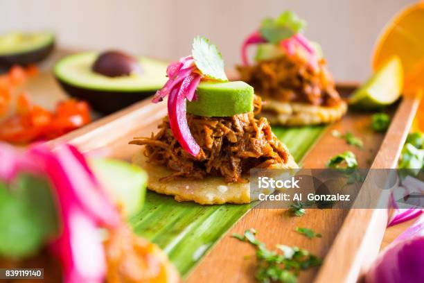 Taco Pulled Pork Stock Photo - Download Image Now - Mexican Food, Gourmet, Mexico