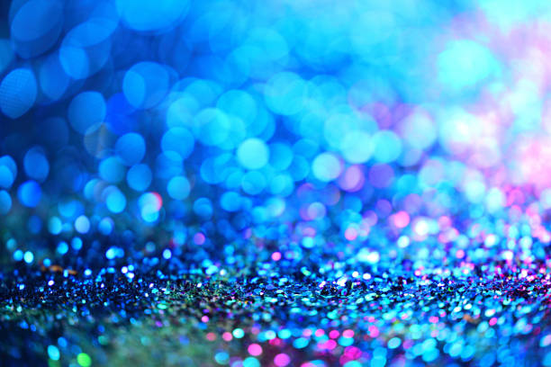istock Gold glittering christmas lights. Blurred abstract background 839119786