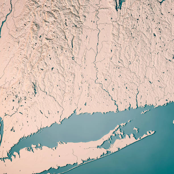 istock Connecticut State USA 3D Render Topographic Map Neutral 839119828